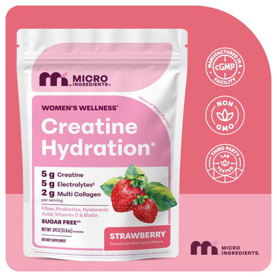 Creatine Hydration for Women (Strawberry Flavor)