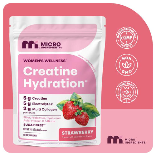 Creatine Hydration for Women (Strawberry Flavor)