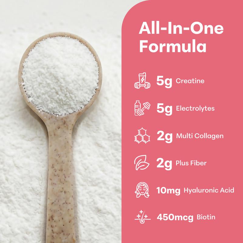 Creatine Hydration for Women (Strawberry Flavor)
